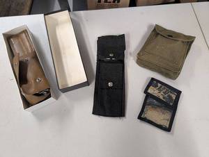 lot 21AM image: Wyoming Knife Set with Multiple Saws and Pouches for Outdoor Survival and Hunting