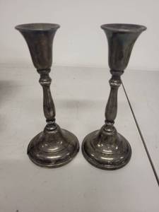 lot 2J image: Pair of Candlesticks
