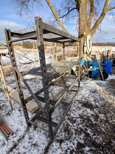 lot 23J image: Metal Shelving Unit