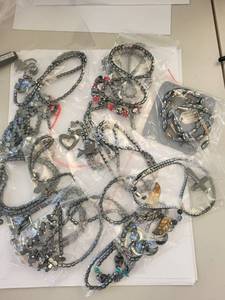 lot 135W image: Collection of Hematite Necklaces and Jewelry Assortment