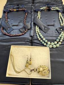lot 203W image: Collection of Stauer Gemstone Jewelry - Necklaces, Pendant, Earrings, and Studs