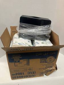 lot 20 image: Multifold Paper Towels and Dispenser