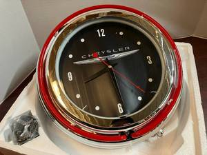 Chrysler Double Ring Neon Clock