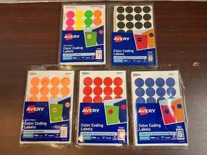 Avery Round Color Coding Labels