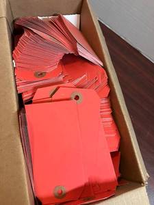 lot 63 image: Red Shipping Tags