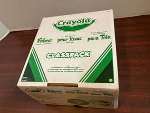 lot 109 image: Crayola Fabric Markers