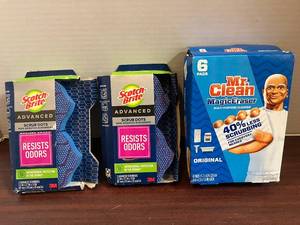 lot 48 image: Magic Erasers and Scotch Brite