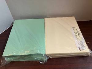 lot 35 image: Pastel Green and Tan Copy Paper