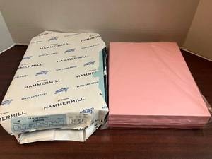 lot 32 image: Pastel Pink and Blue Copy Paper