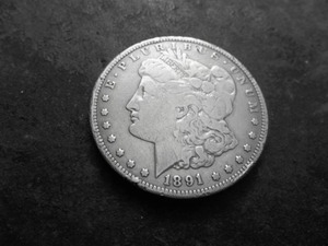 1891 CC Morgan Silver Dollar