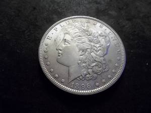 lot 15 image: 1896 Morgan Silver Dollar