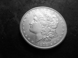 lot 3A image: 1878 S Morgan Silver Dollar