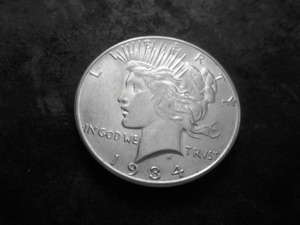 1934 S Peace Silver Dollar