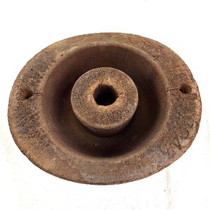 lot 7 image: Antique Wooden Hat Block Form for Millinery. 1843 & 5 38
