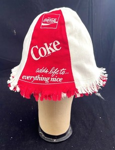 lot 20I image: Coca-Cola Red & White Fringe Hat