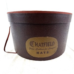 lot 75 image: Chatfield Hats Round Hat Box & Leather Trim