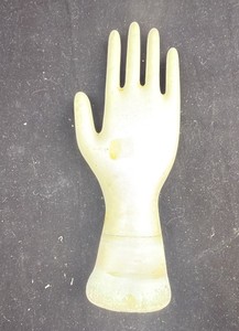 lot 155 image: Ivory Vinyl Display Hand for Jewelry & Gloves