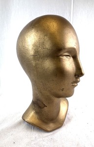 lot 156 image: Gold Finish Head Bust Sculpture & Decorative Figure