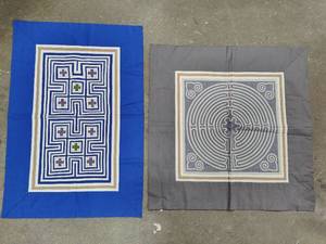 lot 24 image: Two Hmong Textile Art Pieces