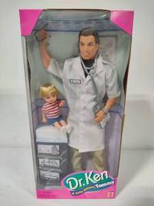 lot 27 image: Dr. Ken Barbie wLittle Patient Tommy New in Box
