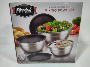 lot 87 image: Parini 6pc Mixing Bowl Set New in Box