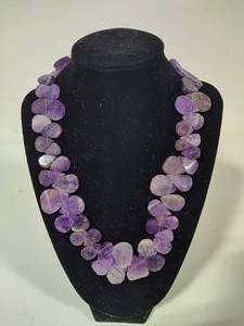 lot 55 image: 925 Barse Purple Agate Necklace
