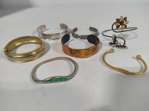 lot 62 image: Assorted Mixed Metal Bracelets