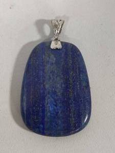 lot 60 image: Lucas Lameth Sterling Silver 925 Lapis Lazuli Pendant