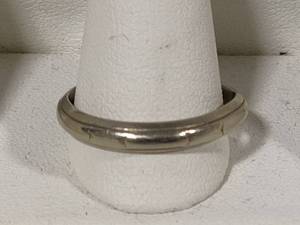 14K White Gold Band