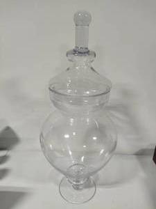 lot 117 image: Huge Glass Apothecary Jar wLid