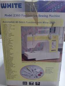 lot 134 image: White Model #2360 Fashionaire Sewing Machine
