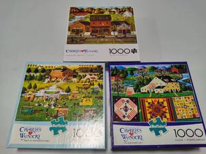 lot 139 image: Charles Wysocki 1000pc Puzzles - Complete
