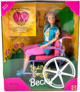 lot 40 image: Share a Smile Becky Doll & Wheelchair (Special Edition)