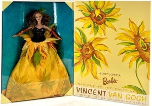 lot 41 image: Sunflower Barbie Doll Inspired by Vincent Van Gogh - Limited Edition