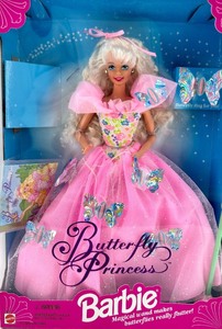lot 47 image: Butterfly Princess Barbie Doll in The Enchanted Garden - 1994 Mattel