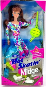 lot 52 image: Hot Skatin Midge Doll - Barbies Friend 1994 Mattel