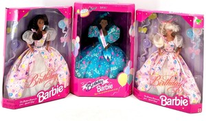 lot 55 image: Birthday Barbie Dolls Set - 1990s Mattel 3-Pack Collection