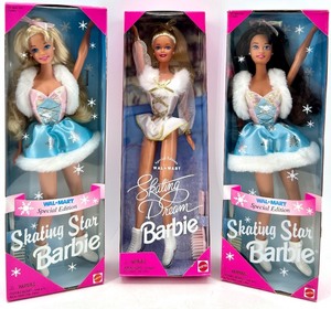 lot 57 image: Barbie Skating Star & Skating Dream Special Edition Dolls - Set of 3