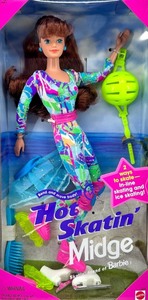 lot 59 image: Hot Skatin Midge Doll & Inline Skates - Skatin Friend of Barbie