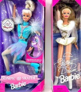 lot 67 image: Barbie Olympic Skater Dolls & Special Edition Wal-Mart 1997 Set of 2