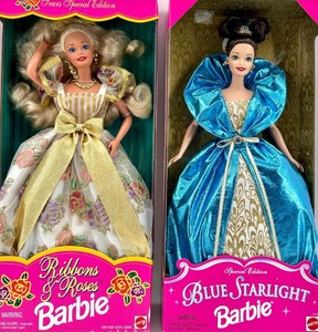 lot 82 image: Barbie Dolls - Ribbons & Roses Special Edition, Blue Starlight Special Edition