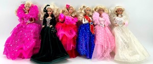 lot 100 image: Barbie Fashion Doll Lot - Princess Dresses & Wedding Gowns