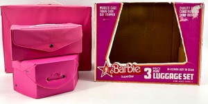 lot 108 image: Barbie Play Luggage Set 3-Piece