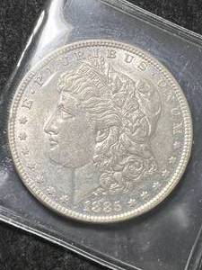 lot 50 image: 1885 US MORGAN SILVER DOLLAR