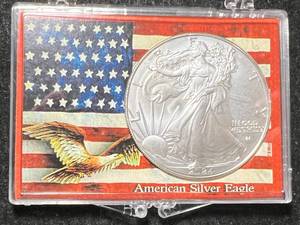 lot 58 image: 2024 AMERICAN SILVER EAGLE 1 TROY OZ .999 FINE SILVER IN CASE