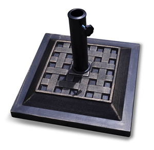 lot 414 image: Costway 17.5 Umbrella Base Stand Market Patio Standing Outdoor Living Heavy Duty (Square)