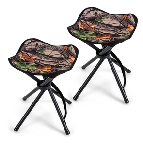 lot 416 image: Costway 2 Pack Folding Hunting Stool Lightweight Foldable Outdoor Stool Seat