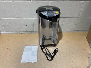 lot 201 image: KOTEK Electric Hot Water Boiler and Warmer, Hot Water Dispenser, Stainless Steel Water Boiler w5 Stage Temperature Settings, Safety Lock, Electric Hot Water Pot, 5-Liter