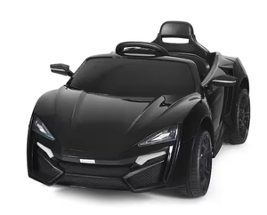 lot 16 image: Costway 12-Volt Kids Ride On Car 2.4G RC Electric Vehicle with Lights MP3 Openable Doors Black