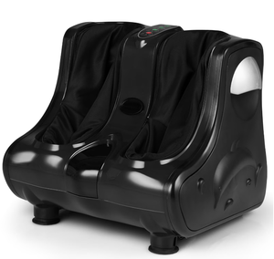 lot 19 image: Costway Leg Massager Shiatsu Kneading Rolling Vibration Heating Foot Calf Black